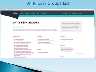 Unity Game Engine | PPTX