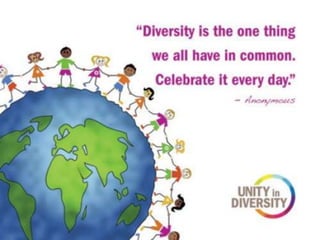 Unity in diversity | PPTX