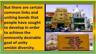 UNITY IN DIVERSITY IN INDIA (Newly prepared) | PDF