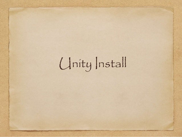 unity install unity install