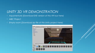 Unity in the Classroom for Creating VR Sims and Edugames | PPT