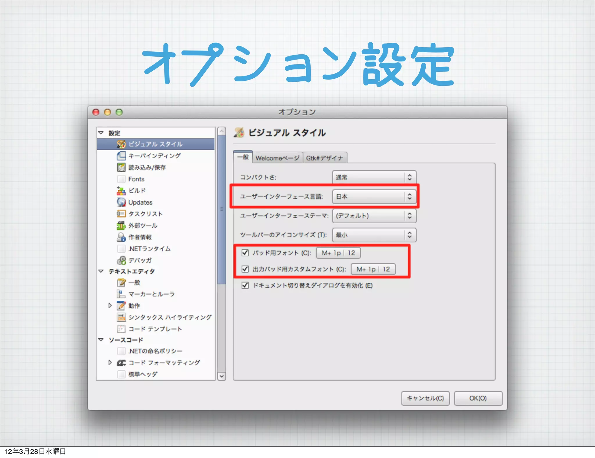 オプション設定




12年3月28日水曜日
 