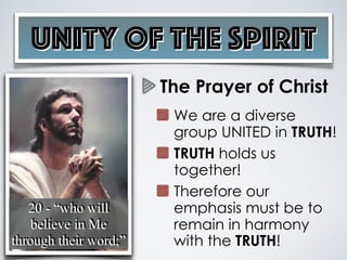 Doctrinal Unity Unity of The Spirit - NOT - Unity In Diversity | PDF