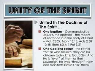 Unity of The Spirit - NOT - Unity In Diversity | PDF