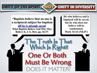 Unity of The Spirit - NOT - Unity In Diversity | PDF