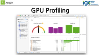 GPU Profiling
4 Xcode
 