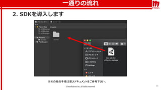 一通りの流れ
30
2. SDKを導入します
※その他の手順は導入ドキュメントをご参考下さい。
 