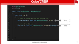 検索
36
接続
Cubeで制御
 