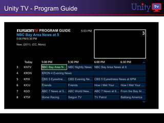 Unity TV - Program Guide
 