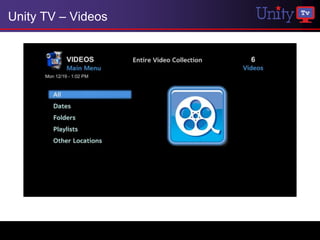 Unity TV – Videos
 