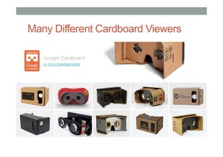 Many Different Cardboard Viewers
 