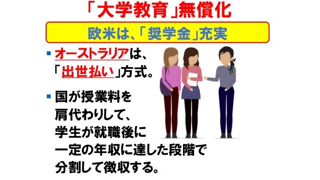 大学教育無償化 大学教育無償化