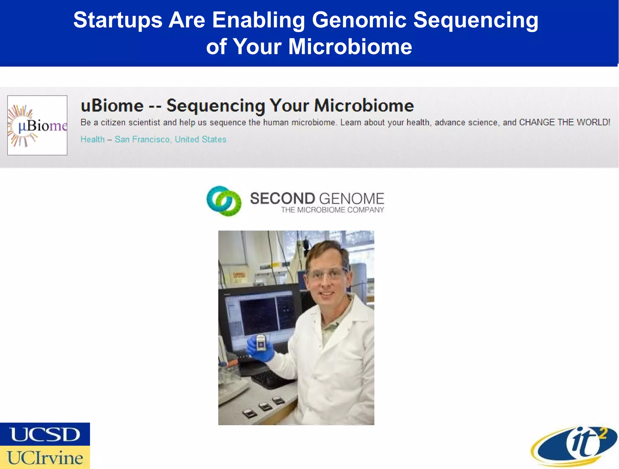 Startups Are Enabling Genomic Sequencing
            of Your Microbiome
 