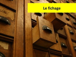 Le fichage 