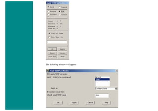 The following window will appear:
 