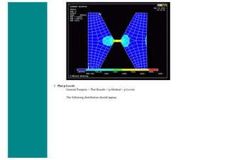 3. Plot p-Levels
General Postproc > Plot Results > p-Method > p-Levels
The following distribution should appear.
 