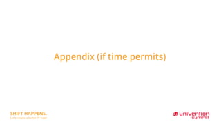 Appendix (if time permits)
 