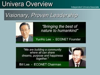 Visionary, Proven Leadership 