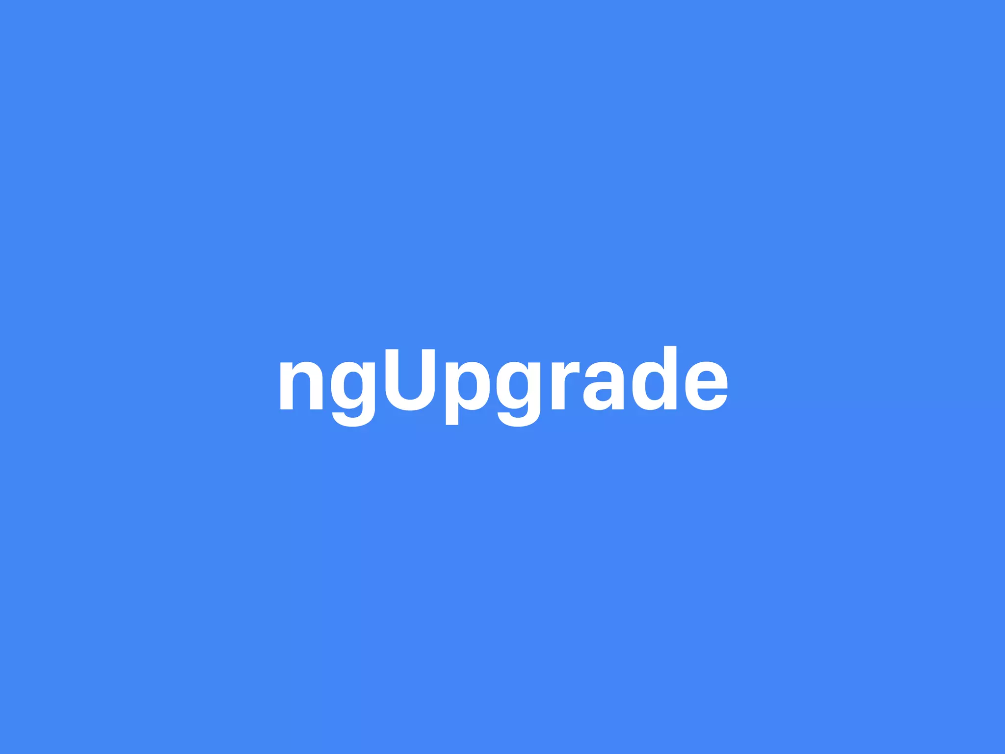 ngUpgrade 