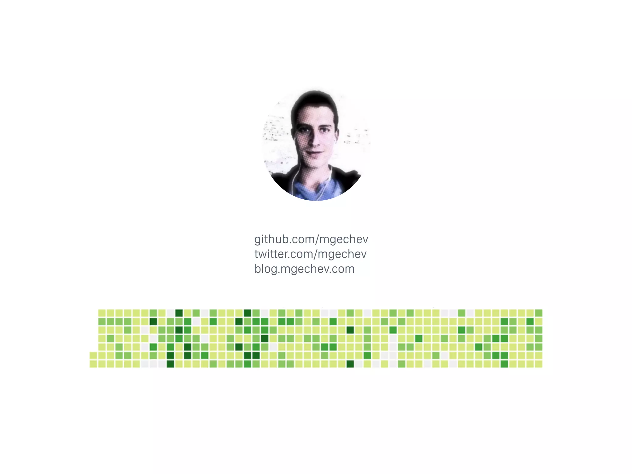 github.com/mgechev twitter.com/mgechev blog.mgechev.com 