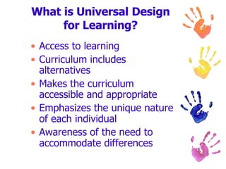Universal Design For Learning Final | PPT