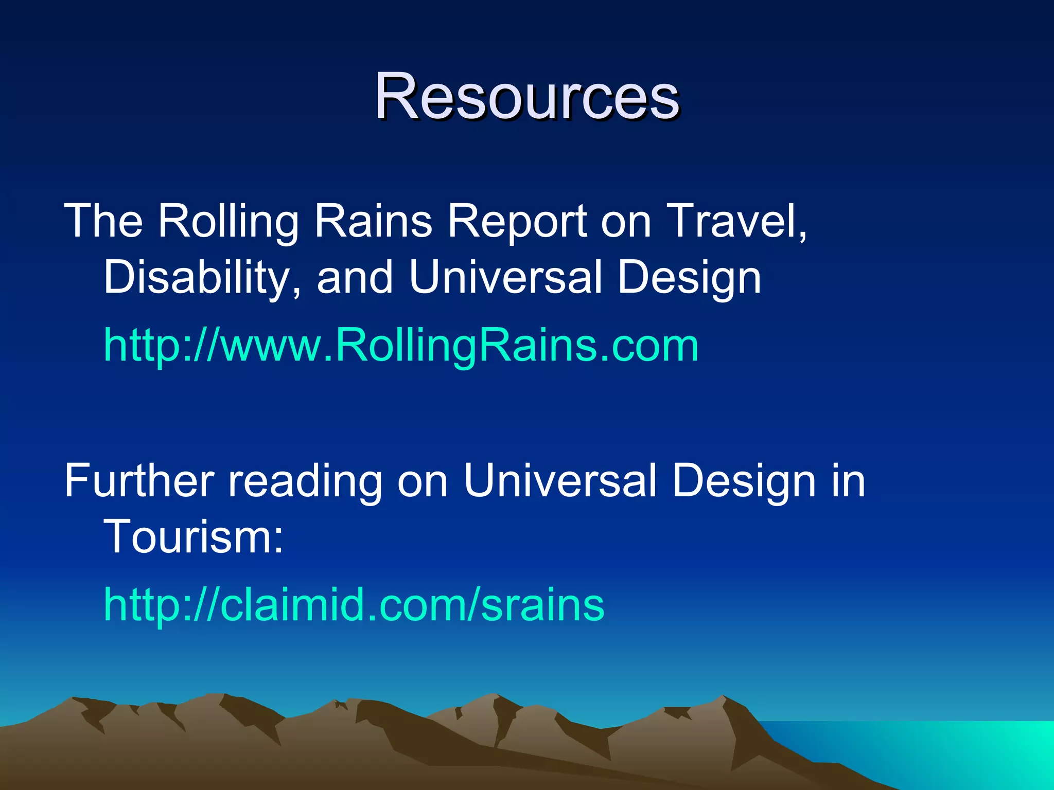 The Goals of Universal Design Body fit  - accommodating a wide a range of body sizes and abilities 