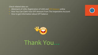 Universal Account Number and Registration of UAN | PPTX