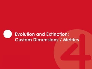 Evolution and Extinction: 
Custom Dimensions / Metrics 
 
