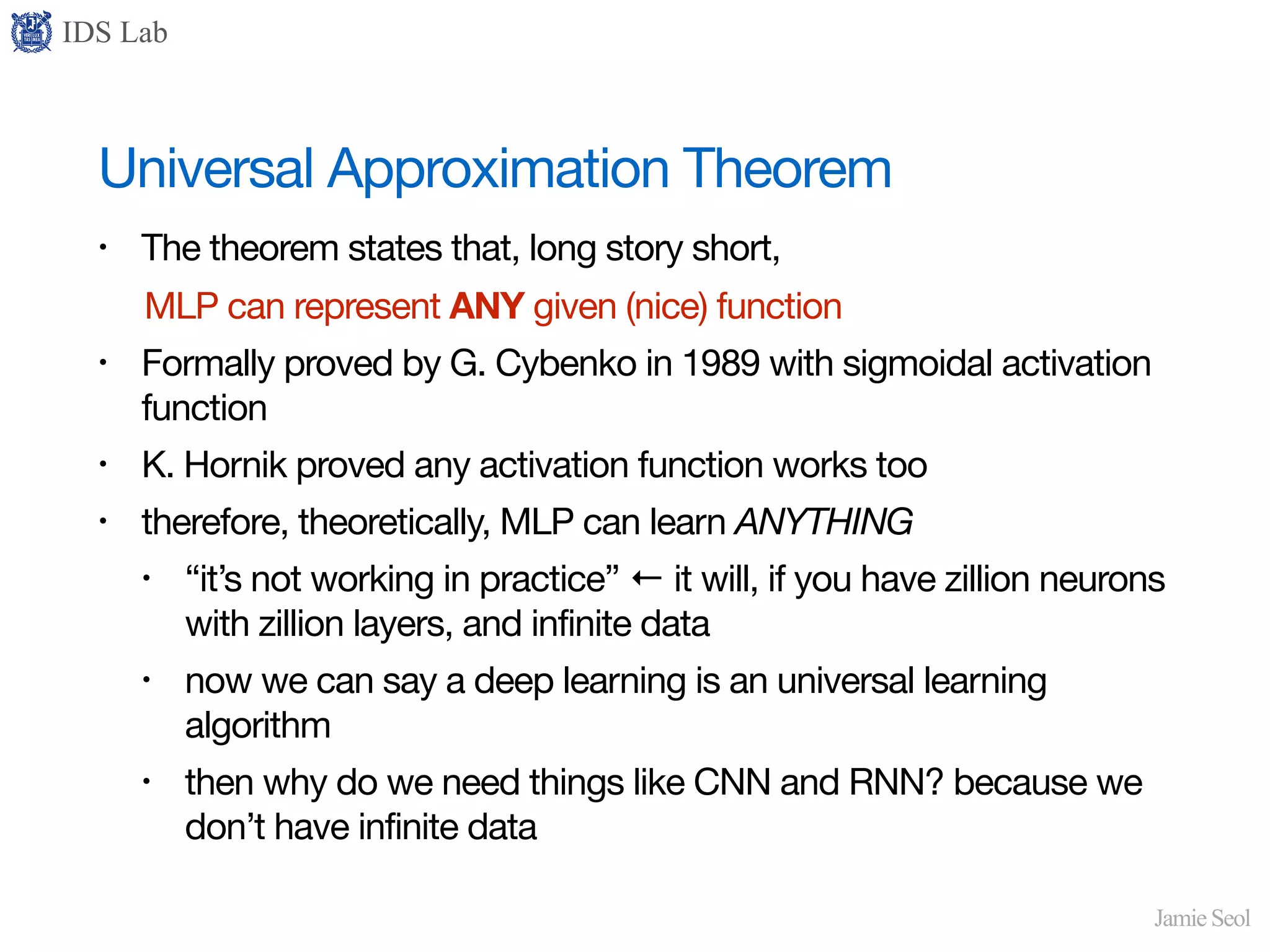 Universal Approximation Theorem | PDF