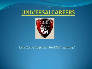 Lets Come Together for EMT training !
 