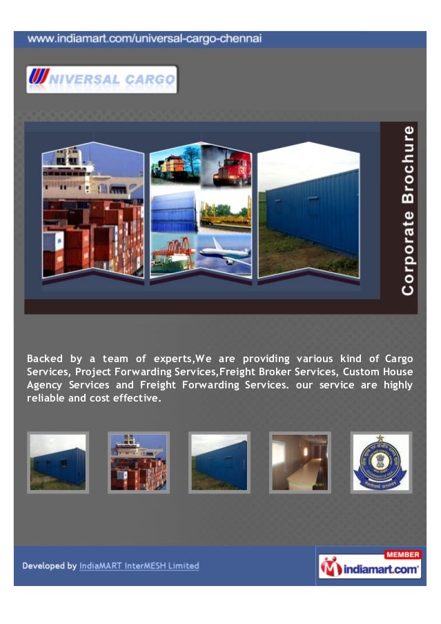 Universal Cargo, Chennai, Cargo Services