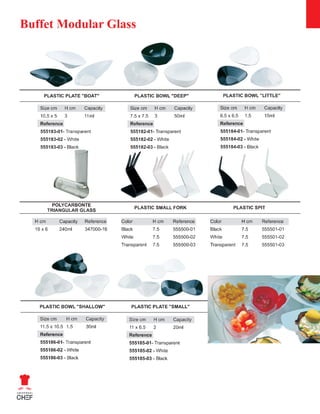 Universal chef catalog buffet