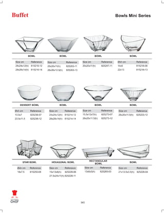 Universal chef catalog buffet