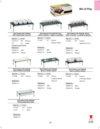 Universal chef catalog buffet