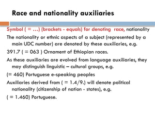 Universal Decimal Classification examples.ppt