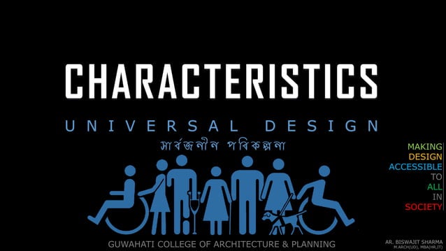 UNIVERSAL DESIGN - Characteristics | PPT