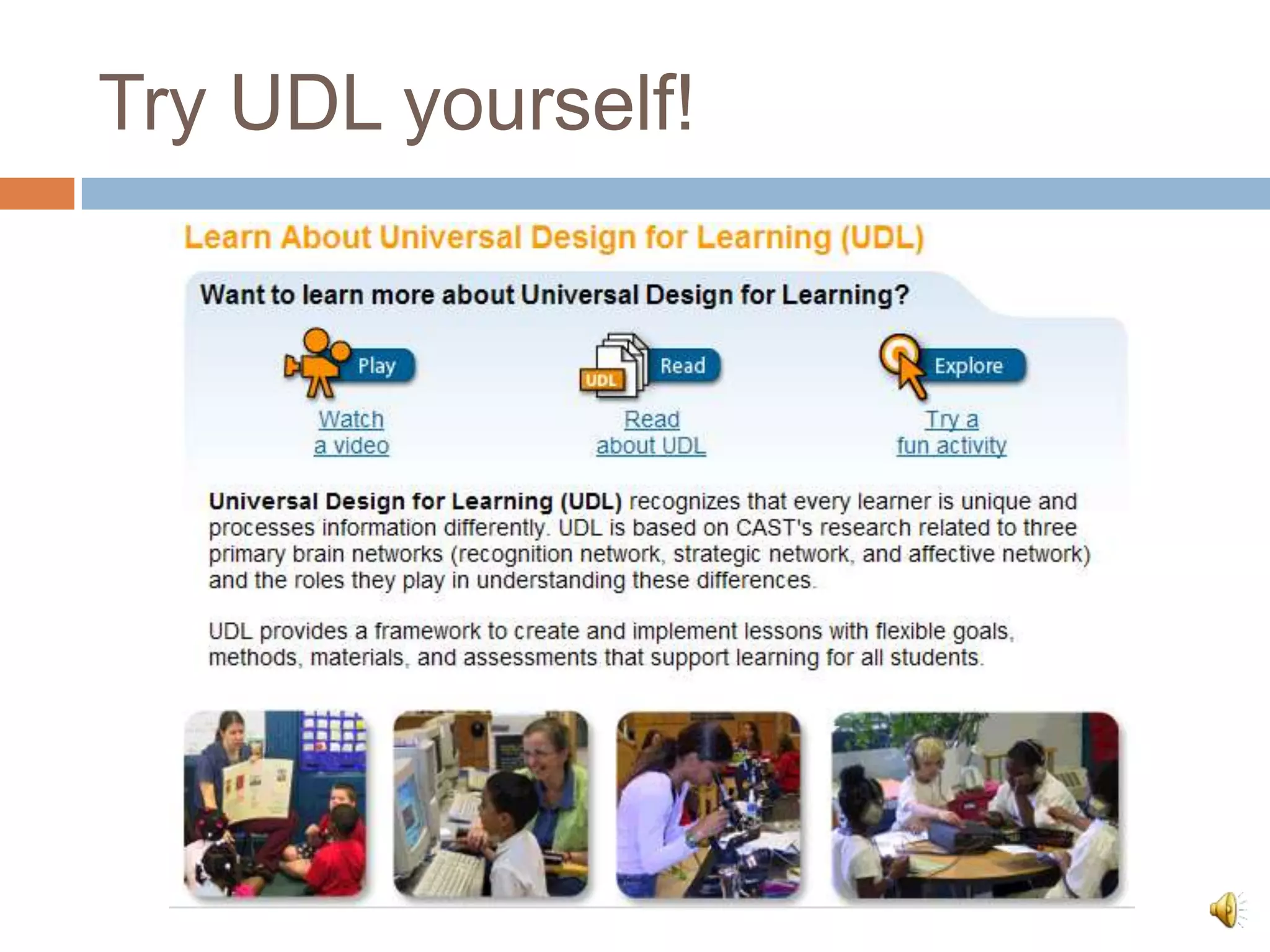 Try UDL yourself!
 