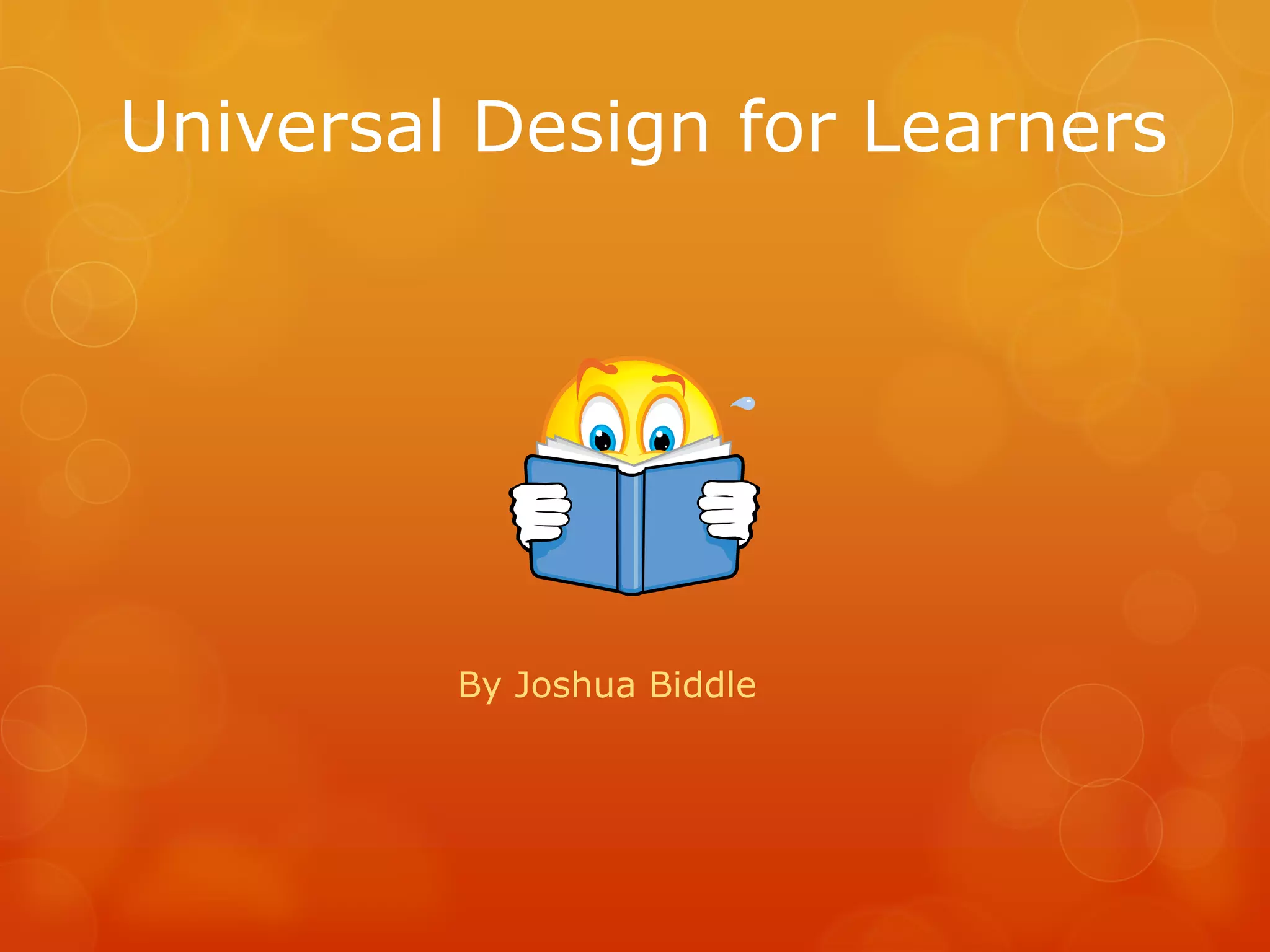 Universal design for learners | PPT