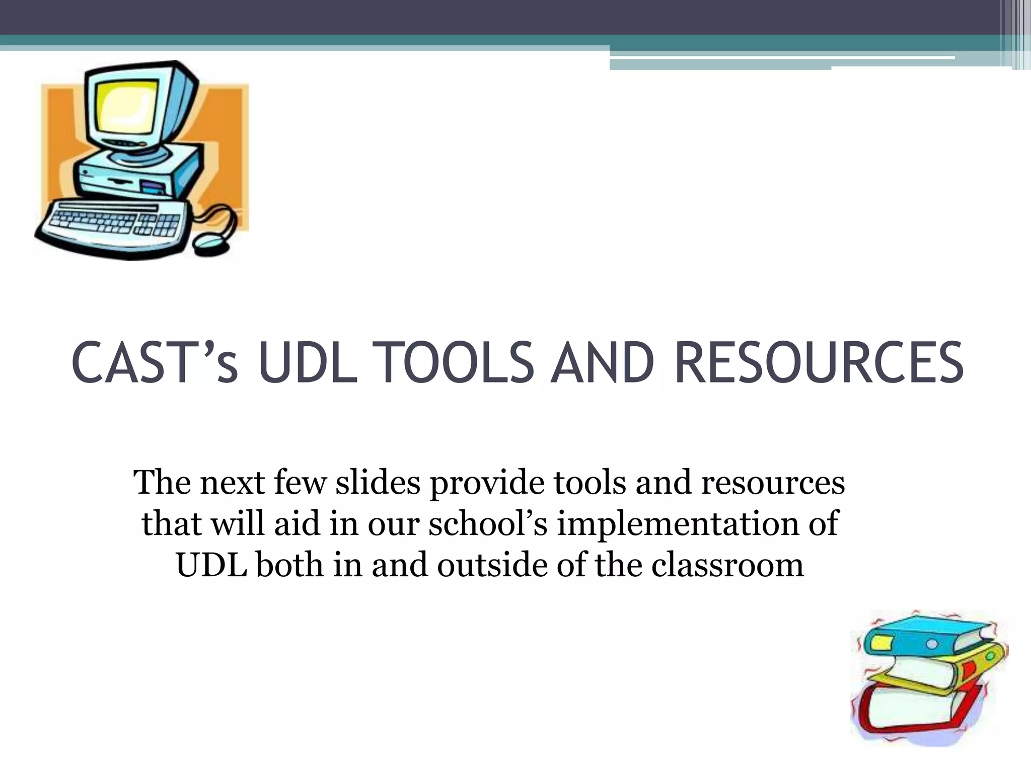 UDL Supports ALL Differences in InstructionCultural, ethnic, linguistic, and academic diversities are supported throughout UDL. Students of any diversity are provided with an equal opportunity to learn the new content.Each student’s brain functions differently. UDL recognizes this and expresses the necessity to; provide multiple representations of material,  multiple ways to demonstrate understanding, and engage students in multiple ways.