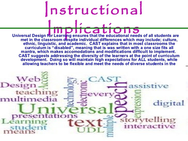 Universal design for learning