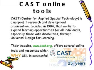 Universal design for learning | PPT