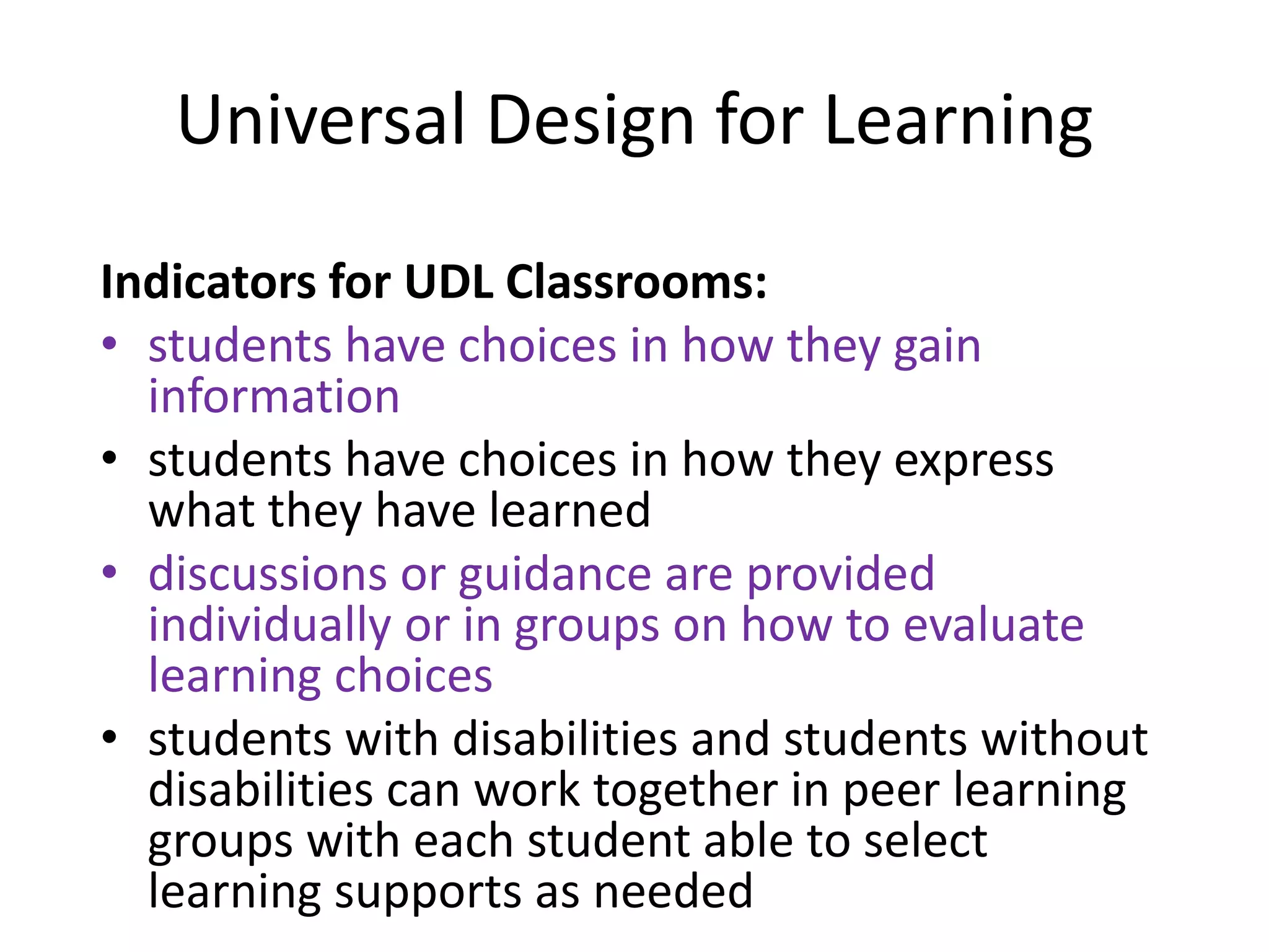 Universal Design for Learning | PPTX