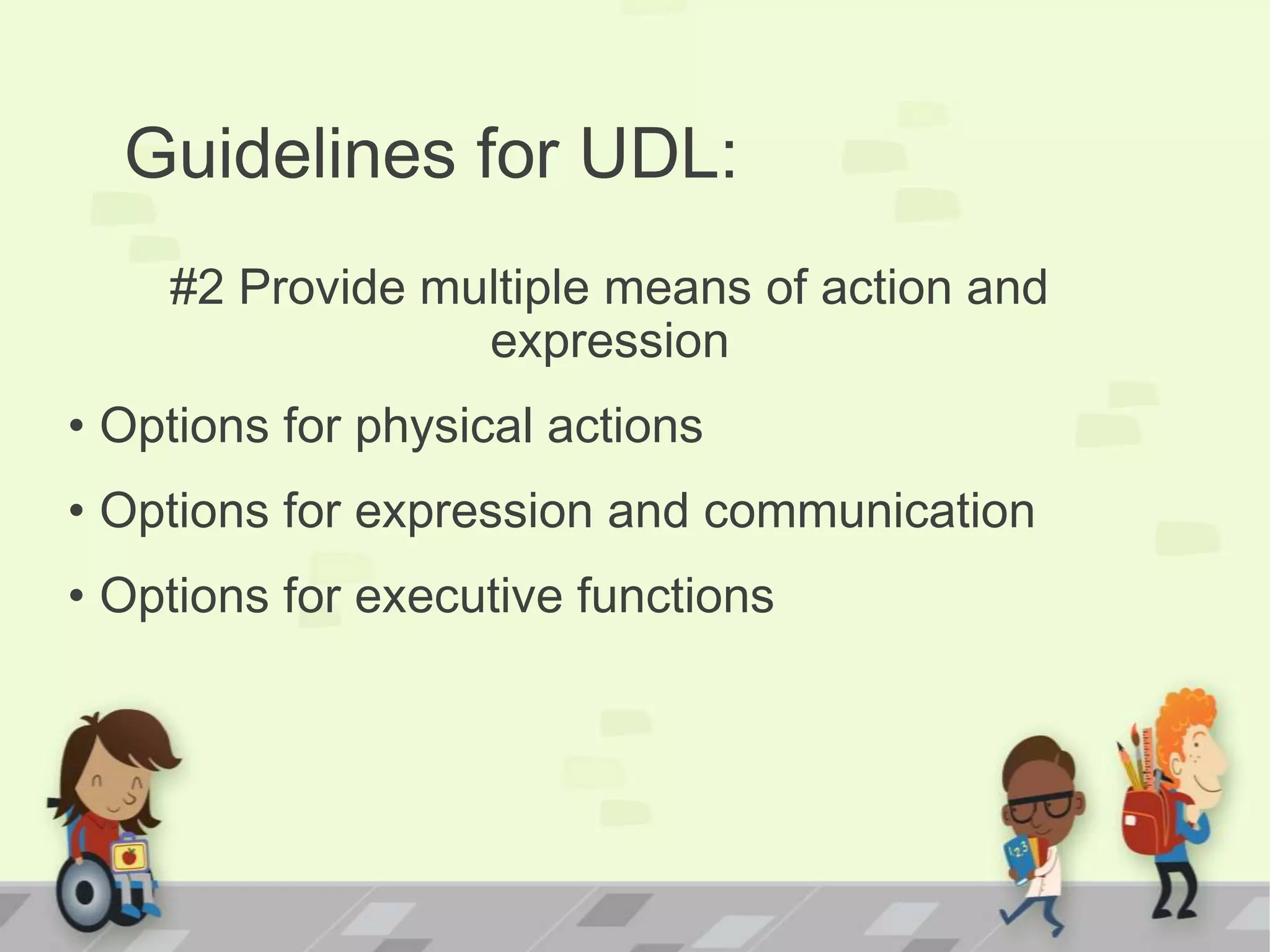Universal design for learning final | PPTX