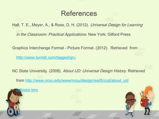 Universal design for learning final | PPTX