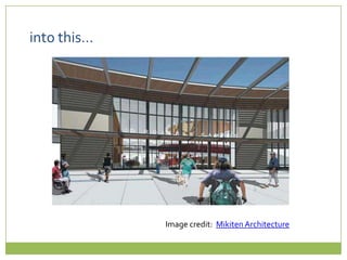 into this…Image credit:  Mikiten Architecture