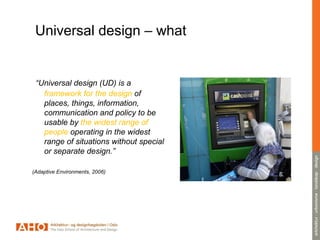 Universal Design Coverage Universal Design (UD) - And Introduction | PPT