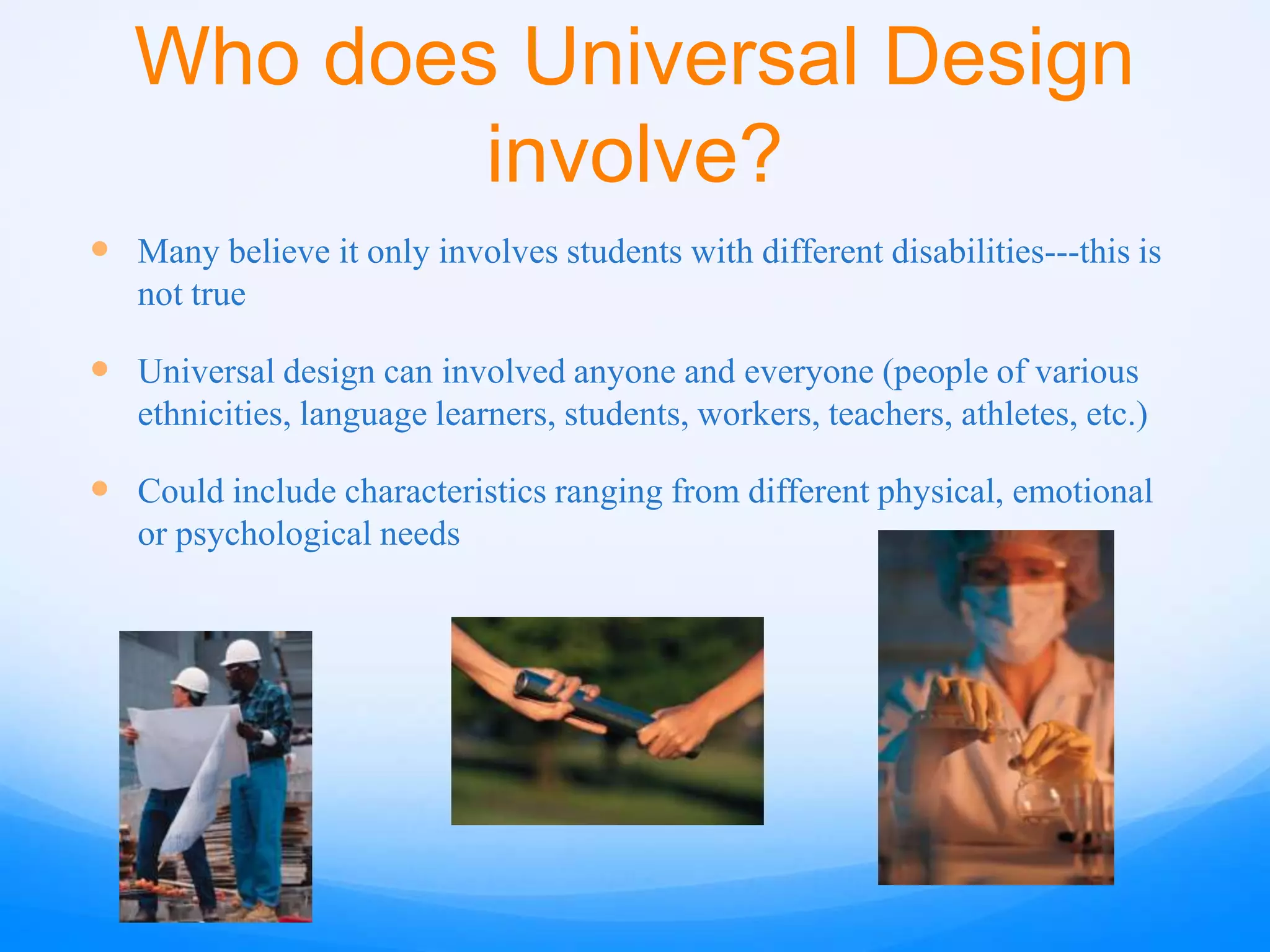 Universal design presentation | PPTX