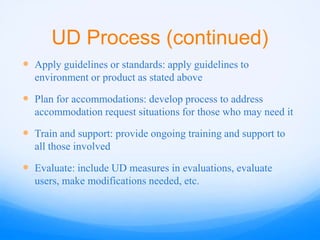 Universal design presentation | PPTX