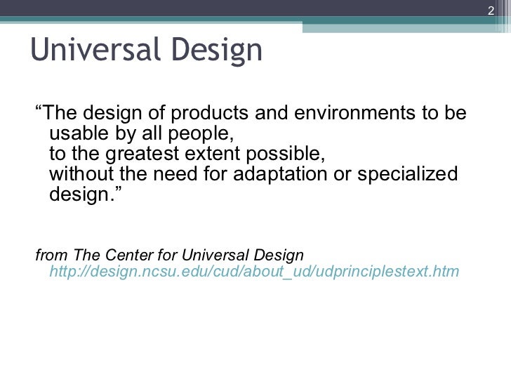 Universal Design for the Web