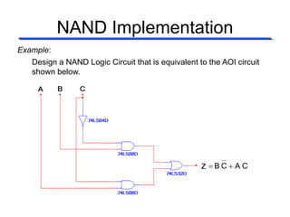 Universal Gate ppt to design digital logic circuit PPT
